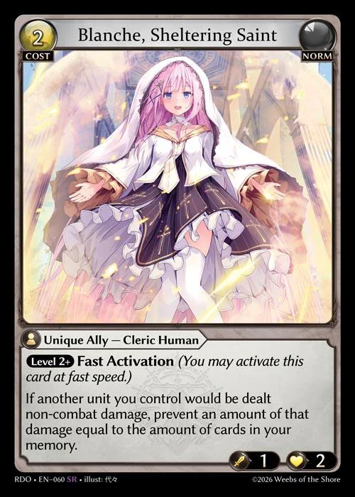 Blanche, Sheltering Saint (60) [Radiant Origins]