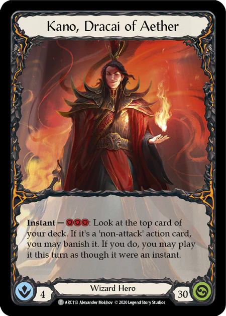 Dash // Kano, Dracai of Aether [U-ARC002 // U-ARC113] (Arcane Rising Unlimited) - Image 2