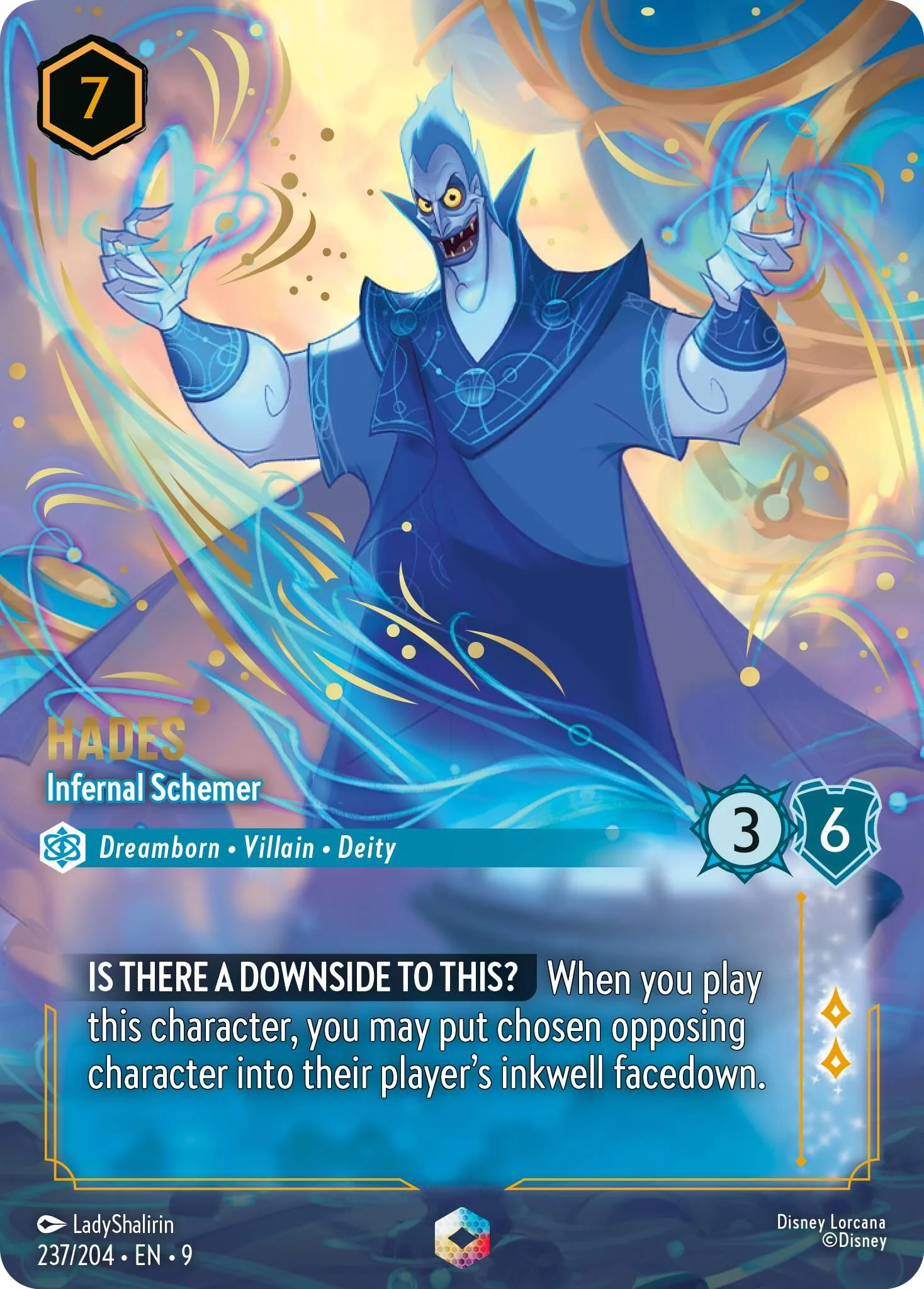 Hades - Infernal Schemer (Enchanted) (237/204) [Fabled]