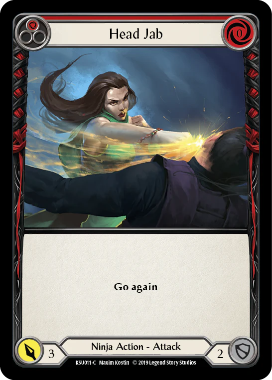 Head Jab (Red) [KSU011-C] (Katsu Hero Deck)  1st Edition Normal