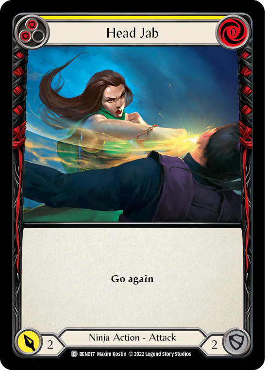 Head Jab (Yellow) [BEN017] (Outsiders Benji Blitz Deck)