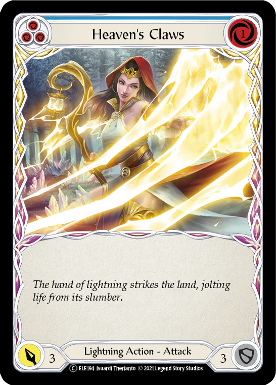 Heaven's Claws (Blue) [U-ELE194] (Tales of Aria Unlimited)  Unlimited Rainbow Foil