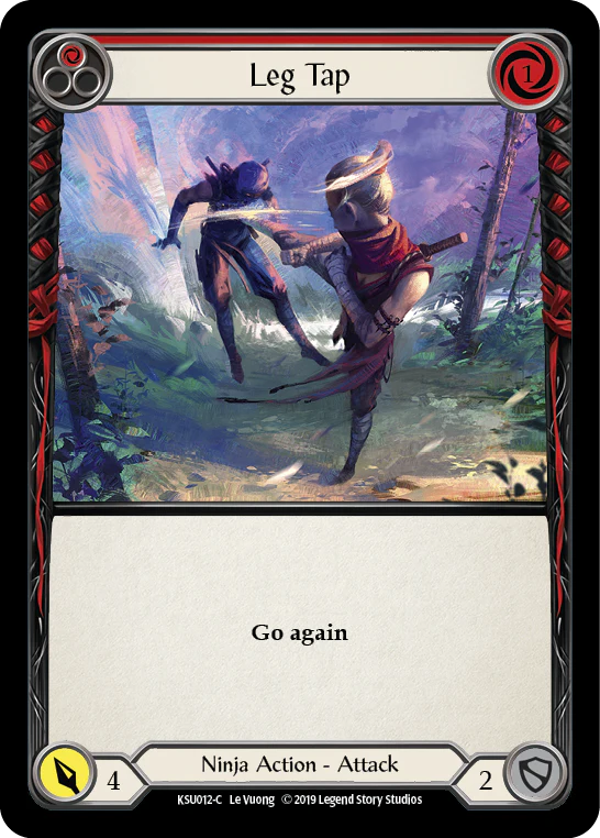 Leg Tap (Red) [KSU012-C] (Katsu Hero Deck)  1st Edition Normal