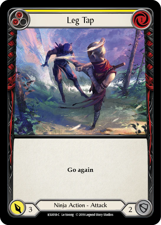 Leg Tap (Yellow) [KSU018-C] (Katsu Hero Deck)  1st Edition Normal