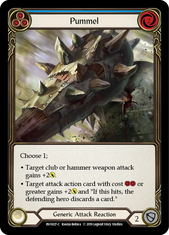 Pummel (Blue) [BVO027-C] (Bravo Hero Deck)  1st Edition Normal