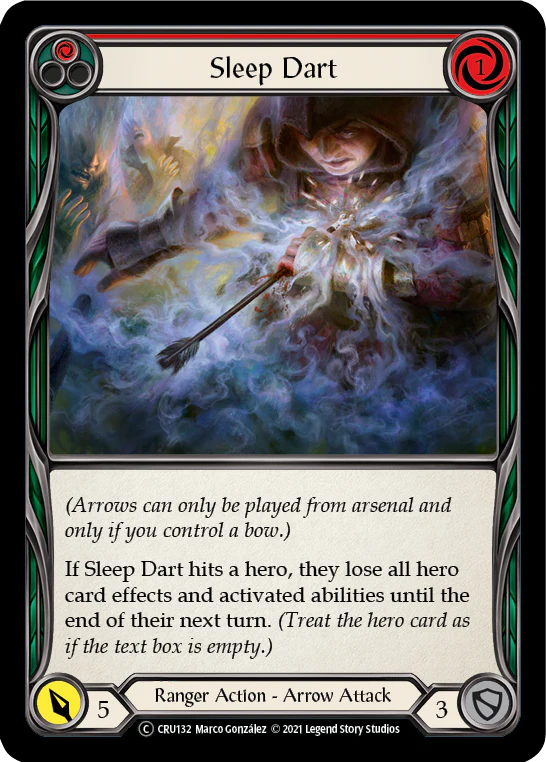 Sleep Dart (Red) [U-CRU132] (Crucible of War Unlimited)  Unlimited Normal