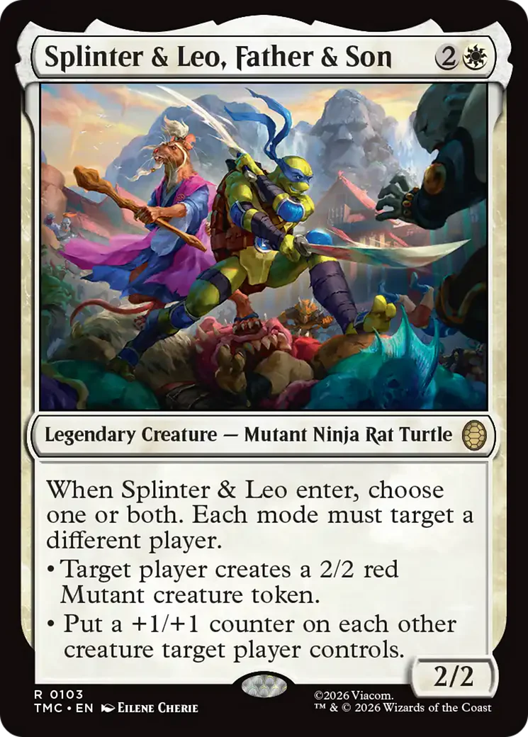 Splinter & Leo, Father & Son [Teenage Mutant Ninja Turtles Commander]