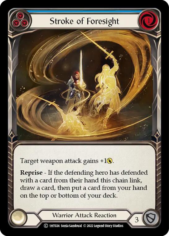 Stroke of Foresight (Blue) [1HT024] (History Pack 1 Dorinthea Blitz Deck)