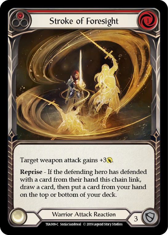 Stroke of Foresight (Red) [TEA009-C] (Dorinthea Hero Deck)  1st Edition Normal