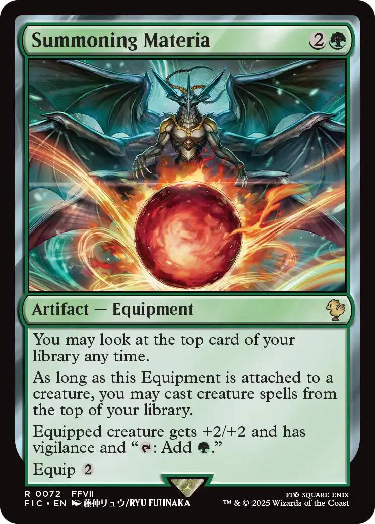 Summoning Materia (Surge Foil) [FINAL FANTASY Commander]