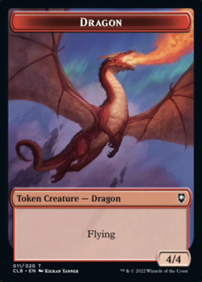 Treasure // Dragon Double-Sided Token [Commander Legends: Battle for Baldur's Gate Tokens] - Image 2